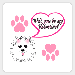 Will you be my Valentine? Pattern Magnet